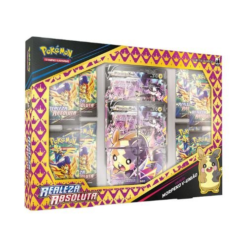 Box de Cartas Pokémon - Pikachu Vmax - Realeza Absoluta - Coleção